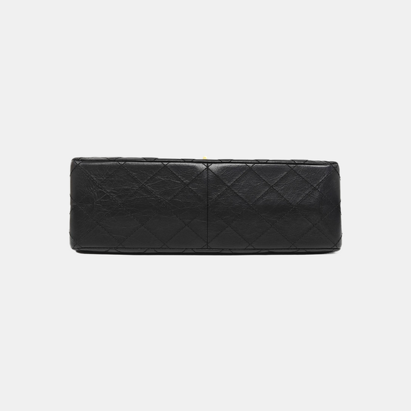 2.55 Maxi Quilted Calfskin Black