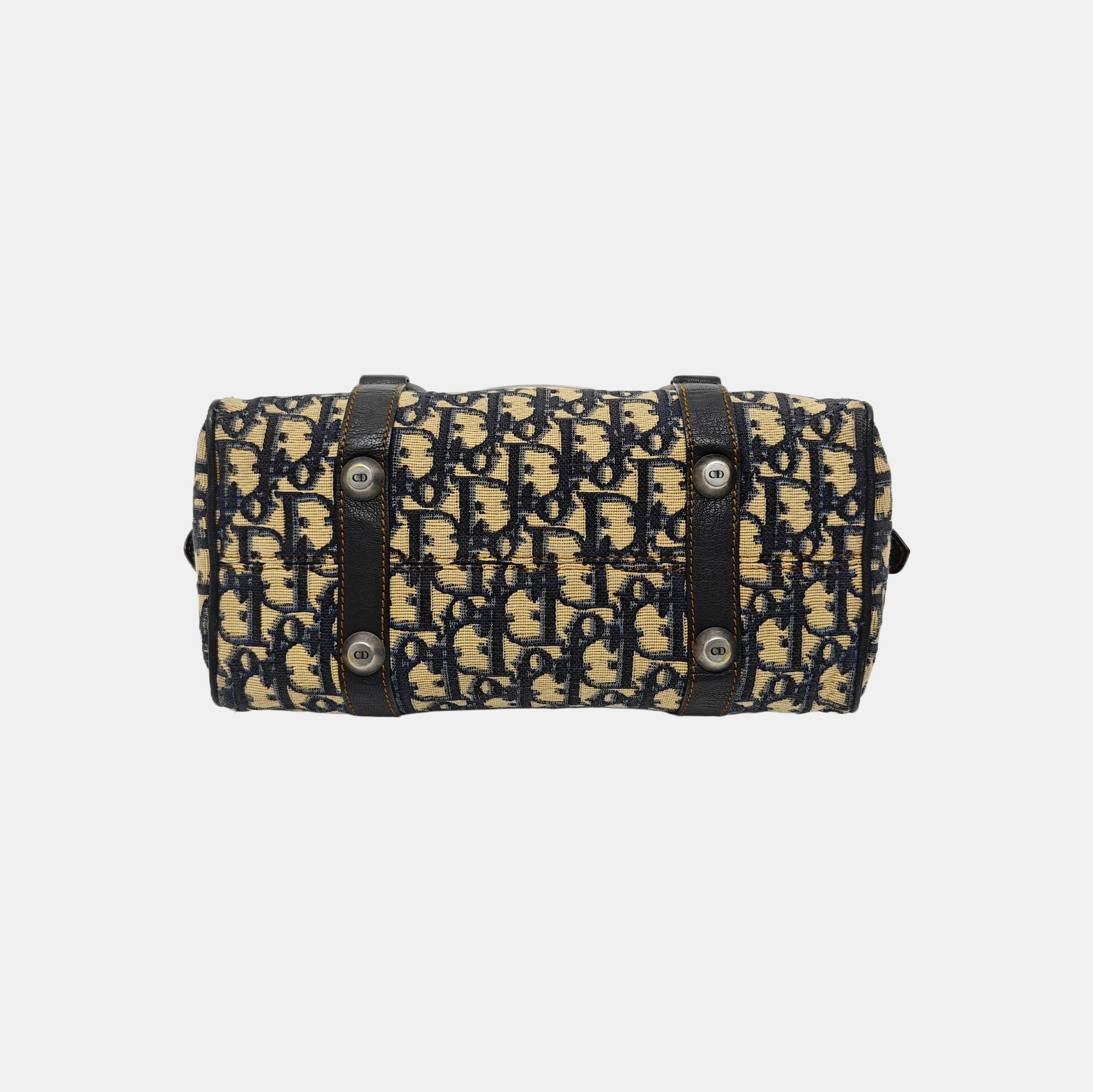 Oblique Canvas Top Handle Bag Multicolor