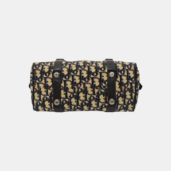 Oblique Canvas Top Handle Bag Multicolor