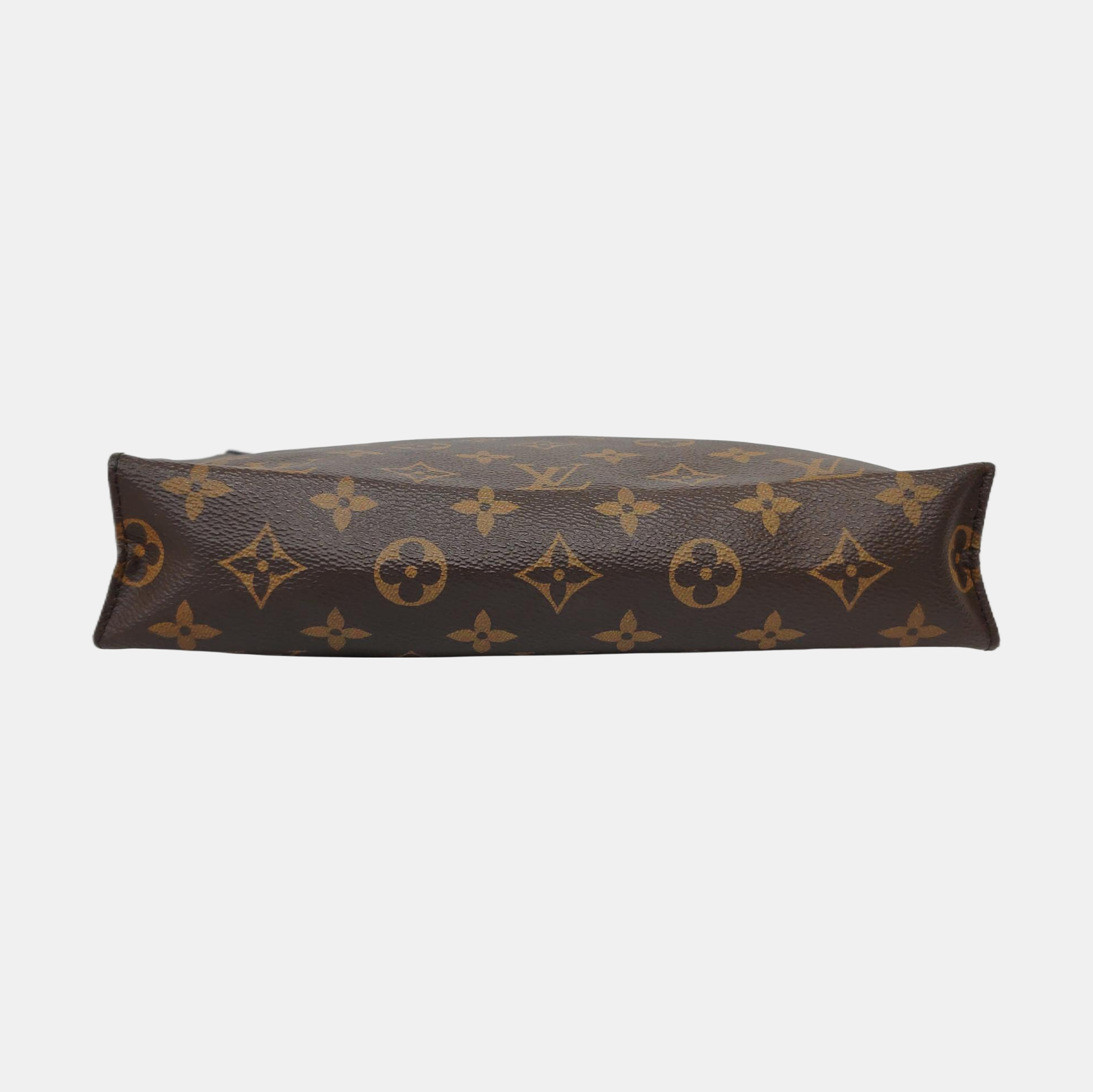 TOILET POCKET 26 Monogram Coated Canvas Brown