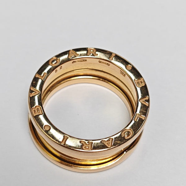 B.ZERO1 18k Rose Gold Ring EU 52