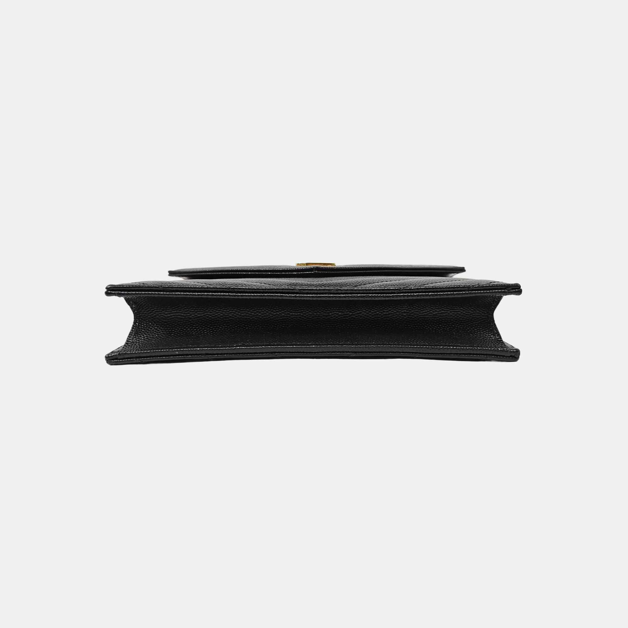 MONOGRAM WOC Chevron Calfskin Black