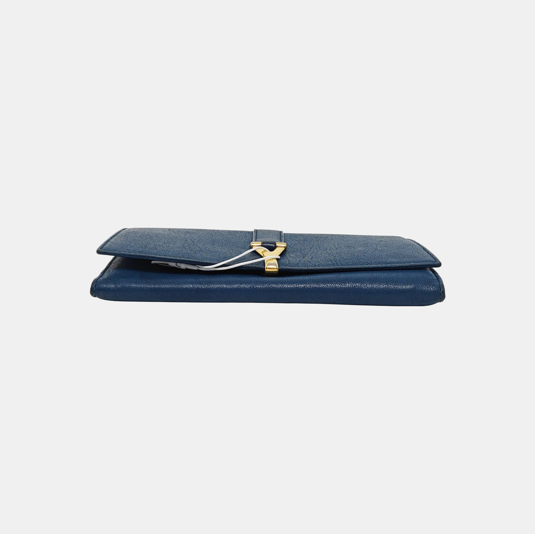 CHYC Y LIGNE Calfskin Blue Wallet