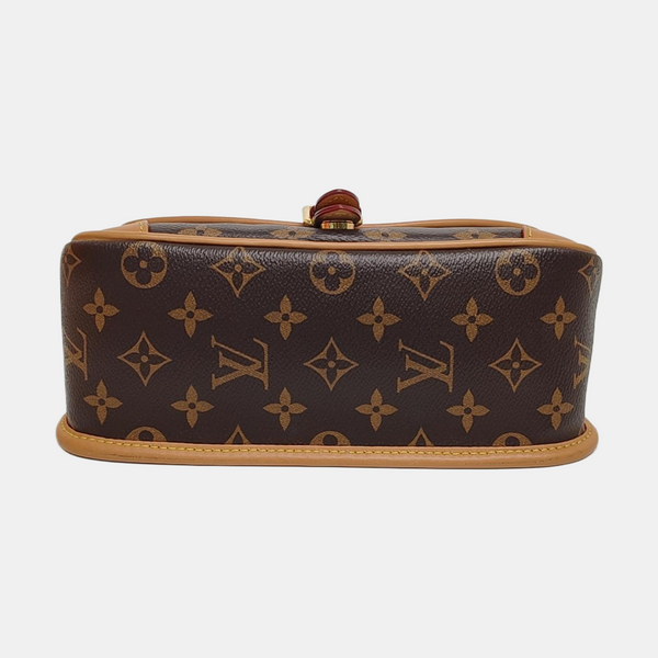 DIANE Monogram Coated Canvas Brown