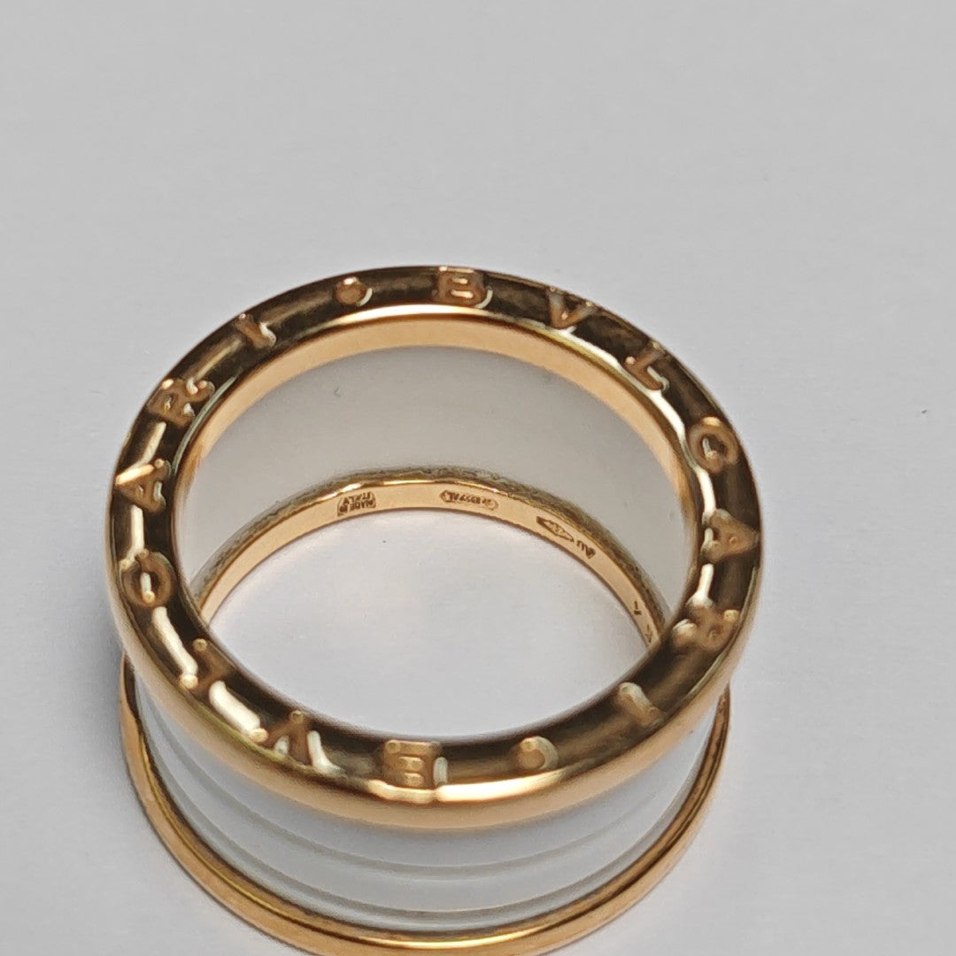 B.ZERO1 18k Rose Gold Ring EU 54