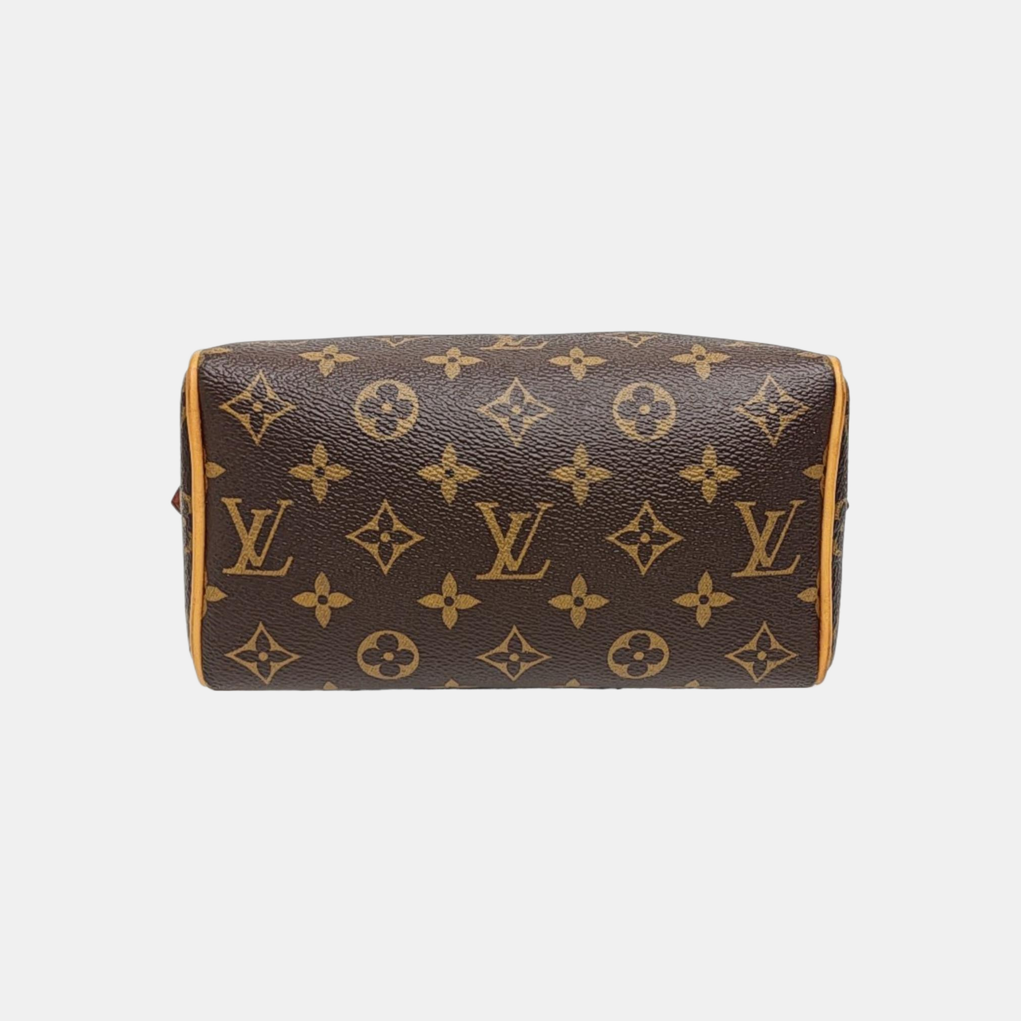 SPEEDY 20 Monogram Coated Canvas Brown