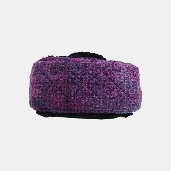CLASSIC FLAP Mini Quilted Wool Black