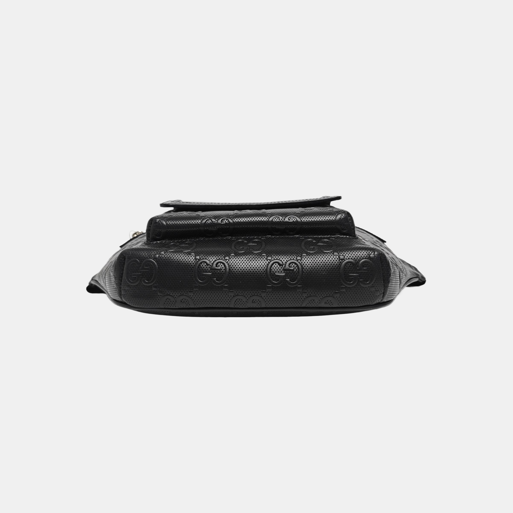 Monogram Calfskin Belt Bag Black