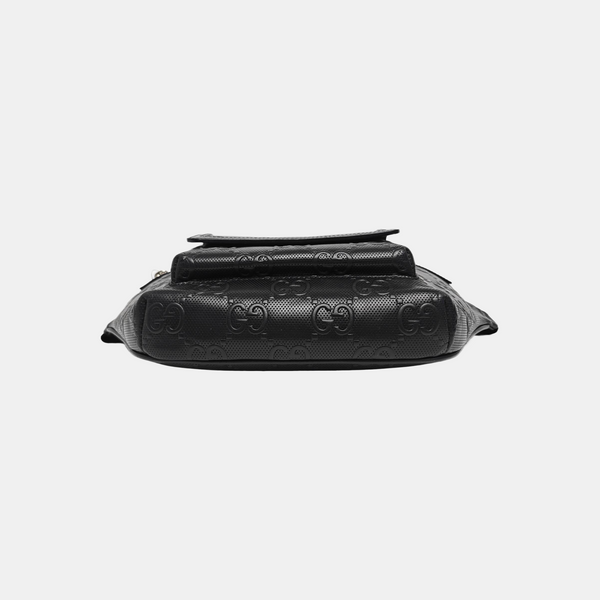 Monogram Calfskin Belt Bag Black