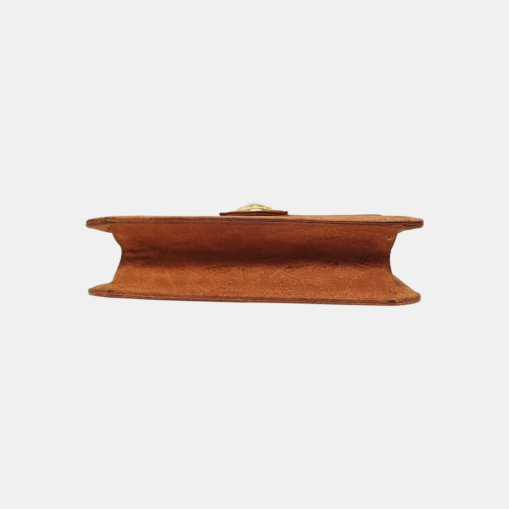 Calfskin Shoulder Bag Brown