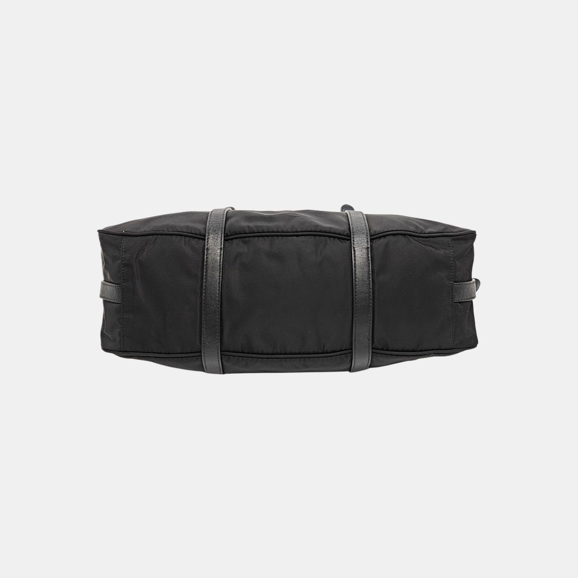 Nylon Shoulder Bag Black