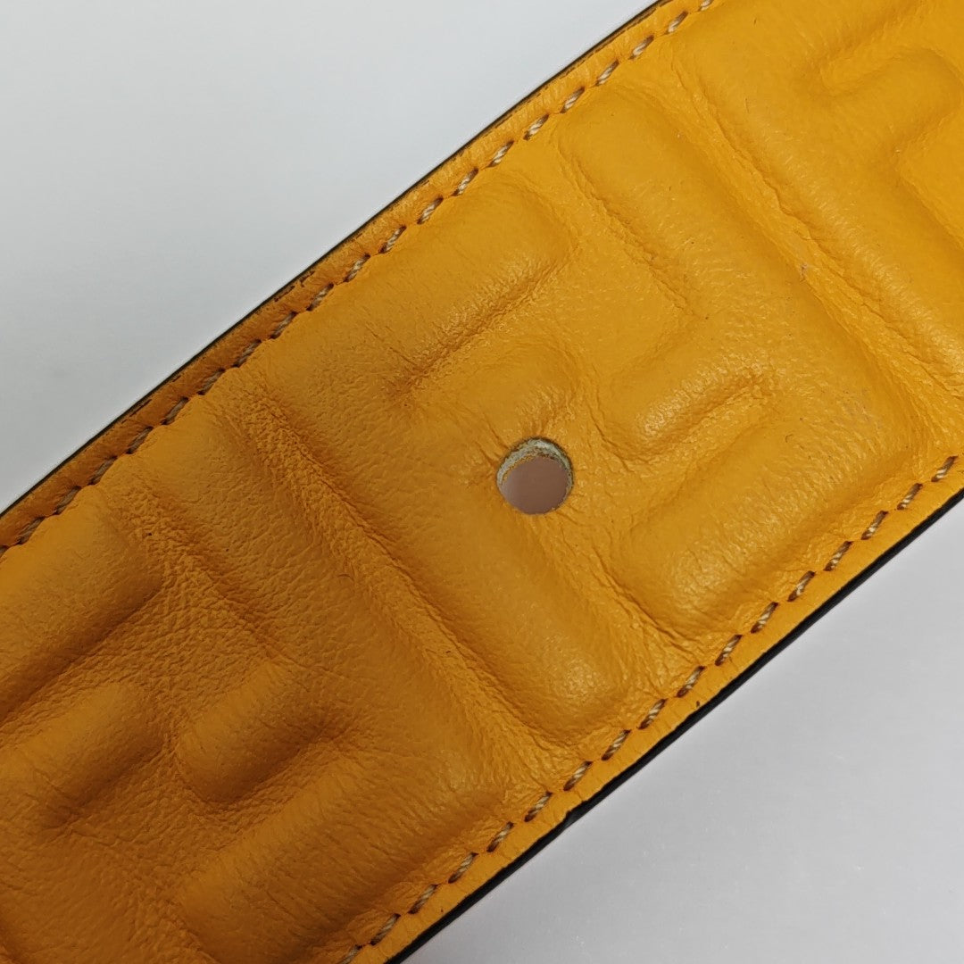 Leather Belt Yellow