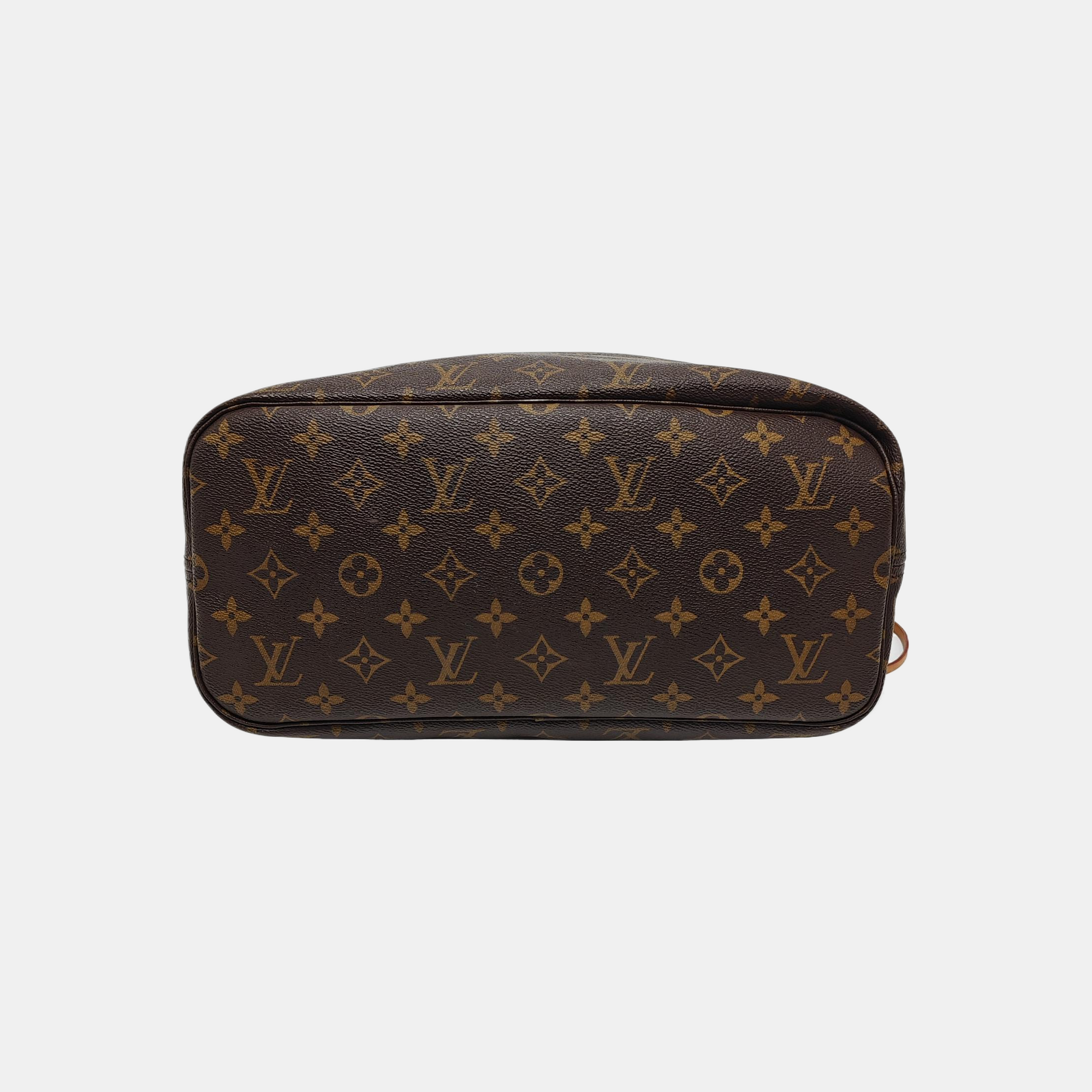 NEVERFULL MM Monogram Coated Canvas Brown