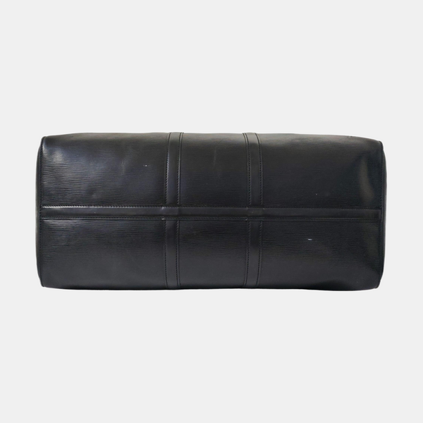 Authenticated pre-owned  KEEPALL 55 Epi Black - Top Handle Bag at Looply