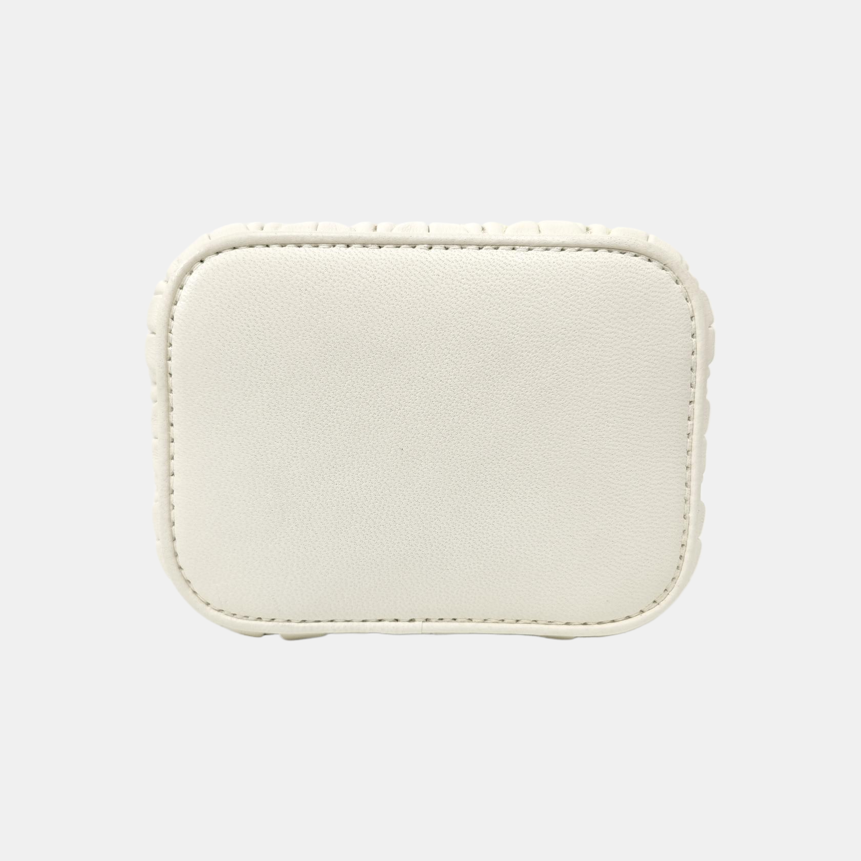 Matelassé Mini Quilted Lambskin White