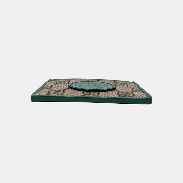 Retro Monogram Coated Canvas Green Card Holder