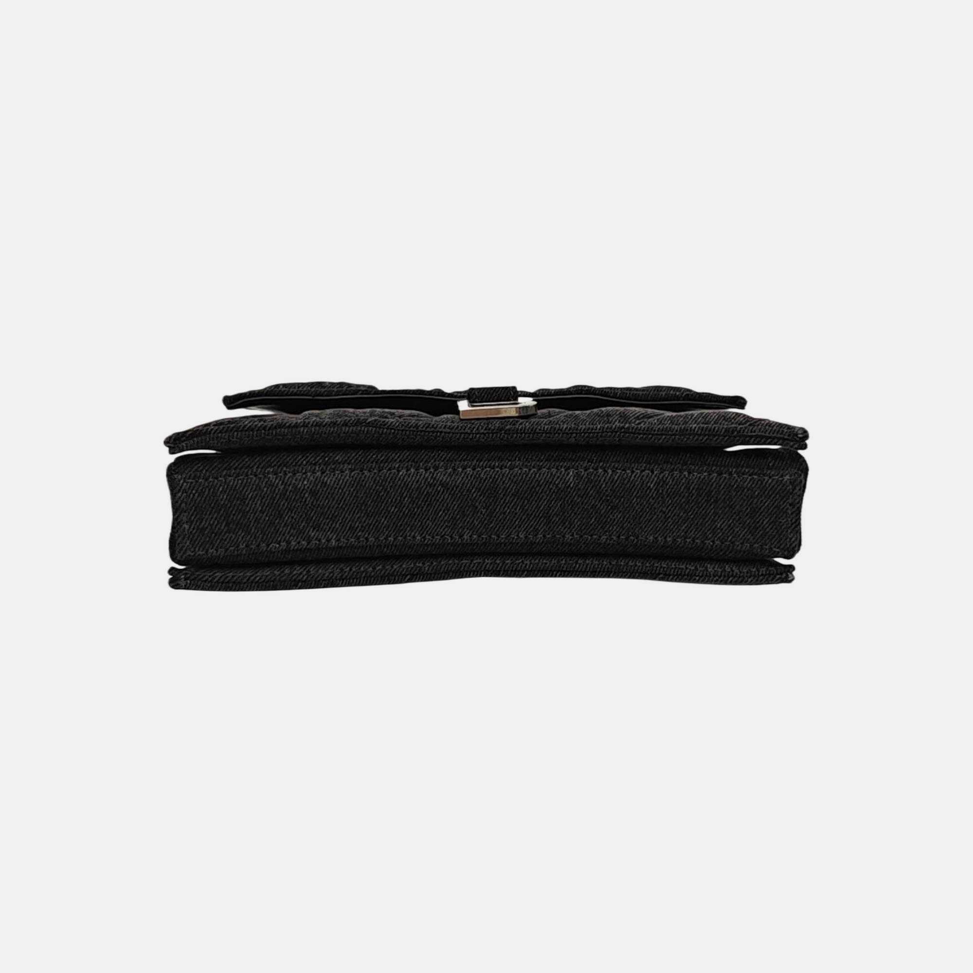 Crush Small Quilted Denim Black