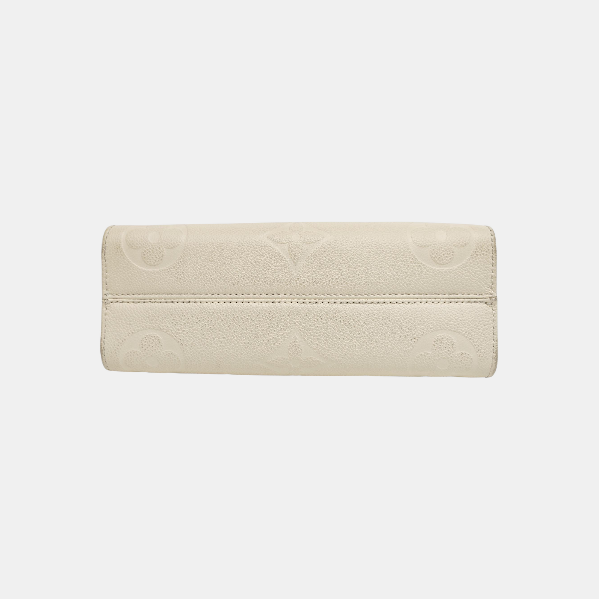 ONTHEGO EAST WEST PM Monogram Calfskin White