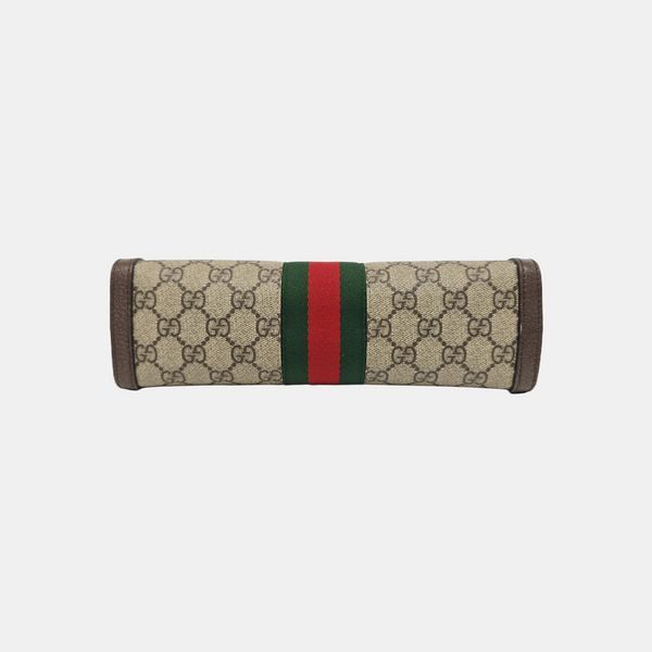Ophidia Small Monogram Coated Canvas Beige