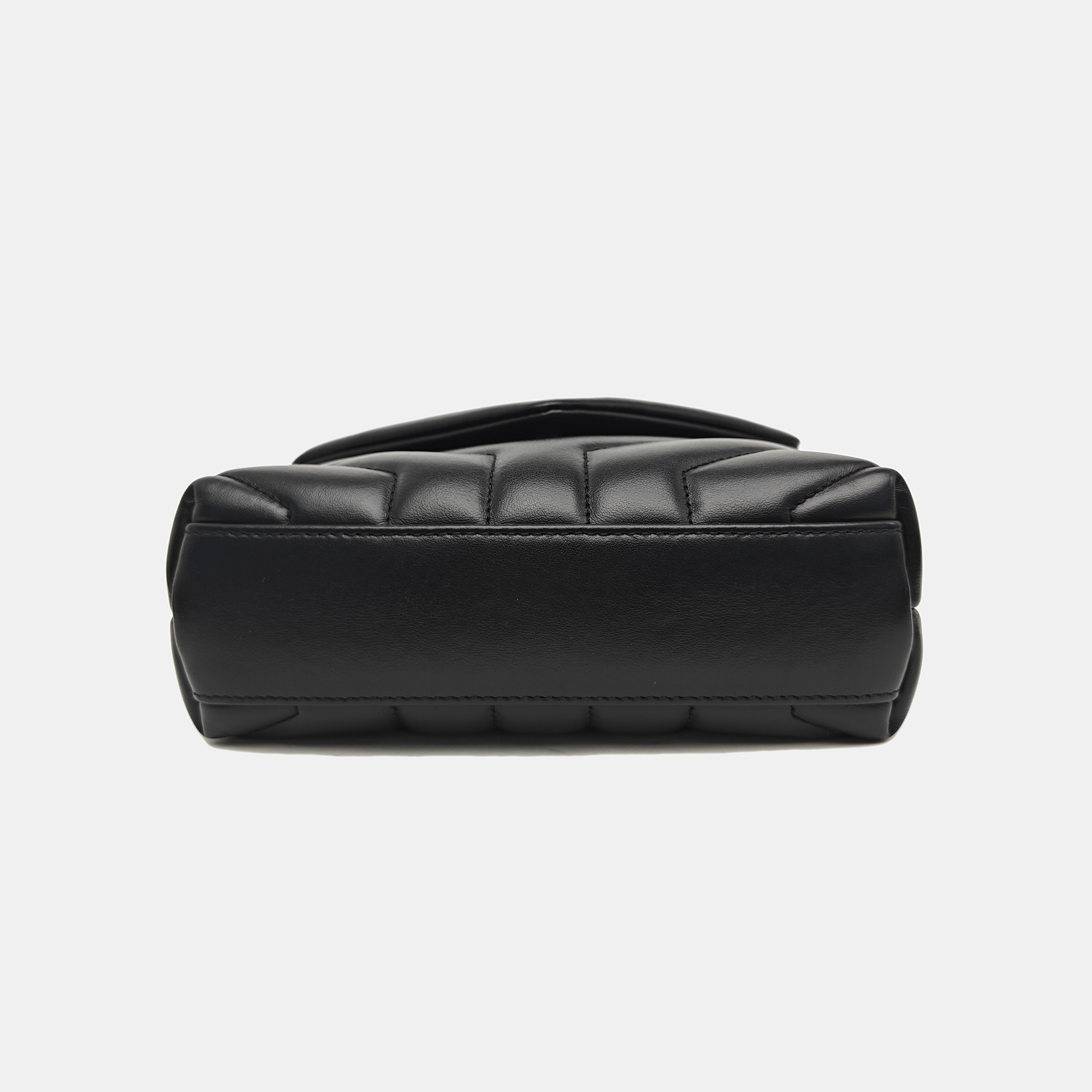 LOULOU Extra Small Chevron Calfskin Black