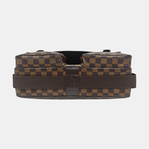 BROADWAY Damier Ebene Coated Canvas Brown