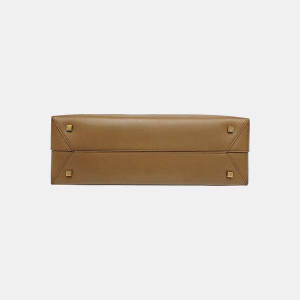 Calfskin Shoulder Bag Brown