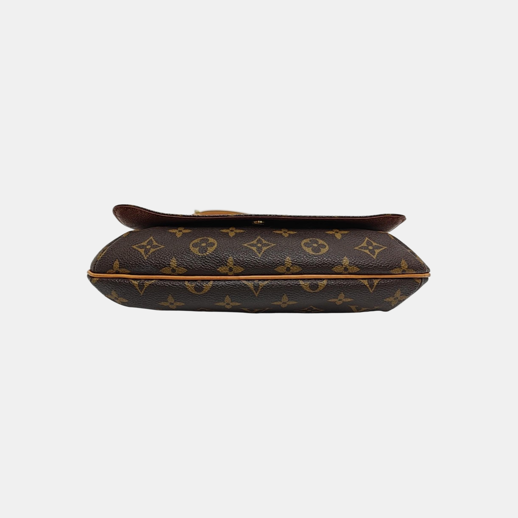 MUSETTE TANGO Monogram Coated Canvas Brown