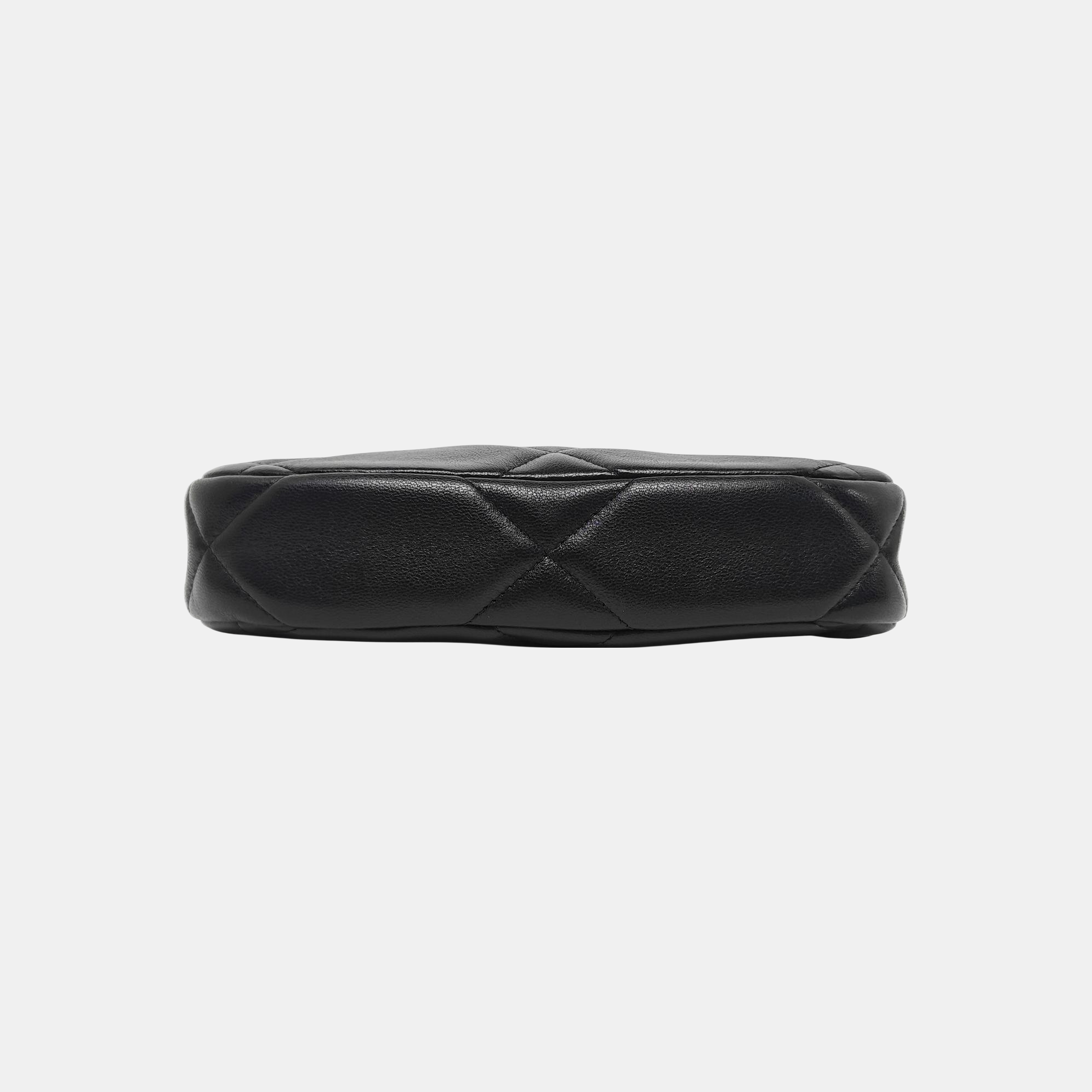 CHANEL 19 Mini Quilted Lambskin Black