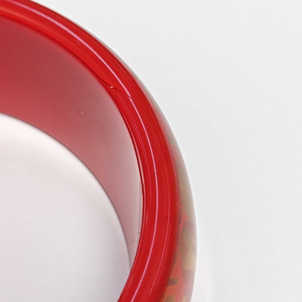 Metal Red Bangle
