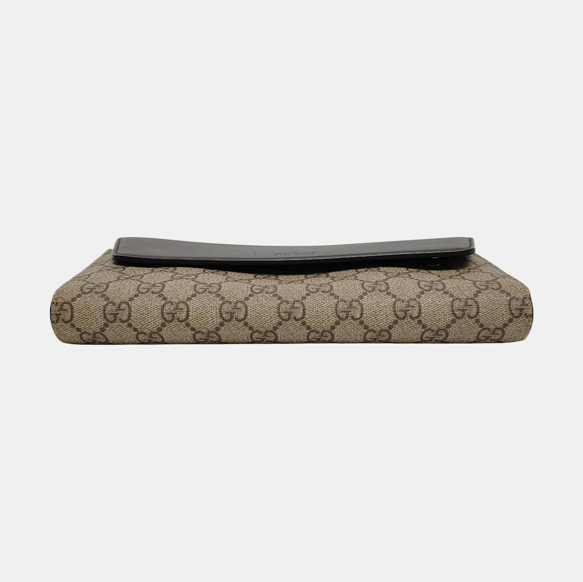 Monogram Coated Canvas Clutch Black