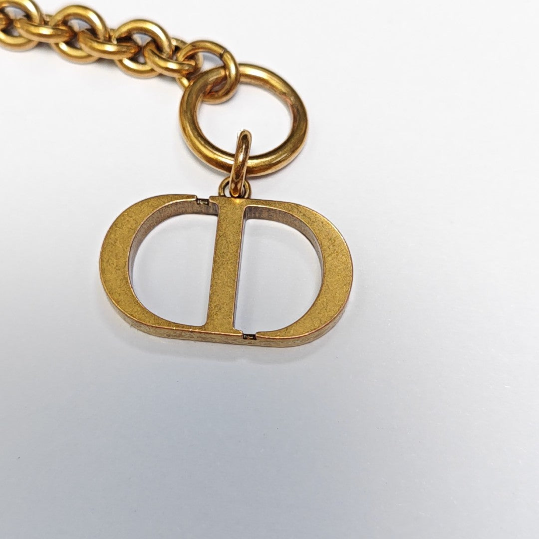 Petit CD Metal Gold Necklace