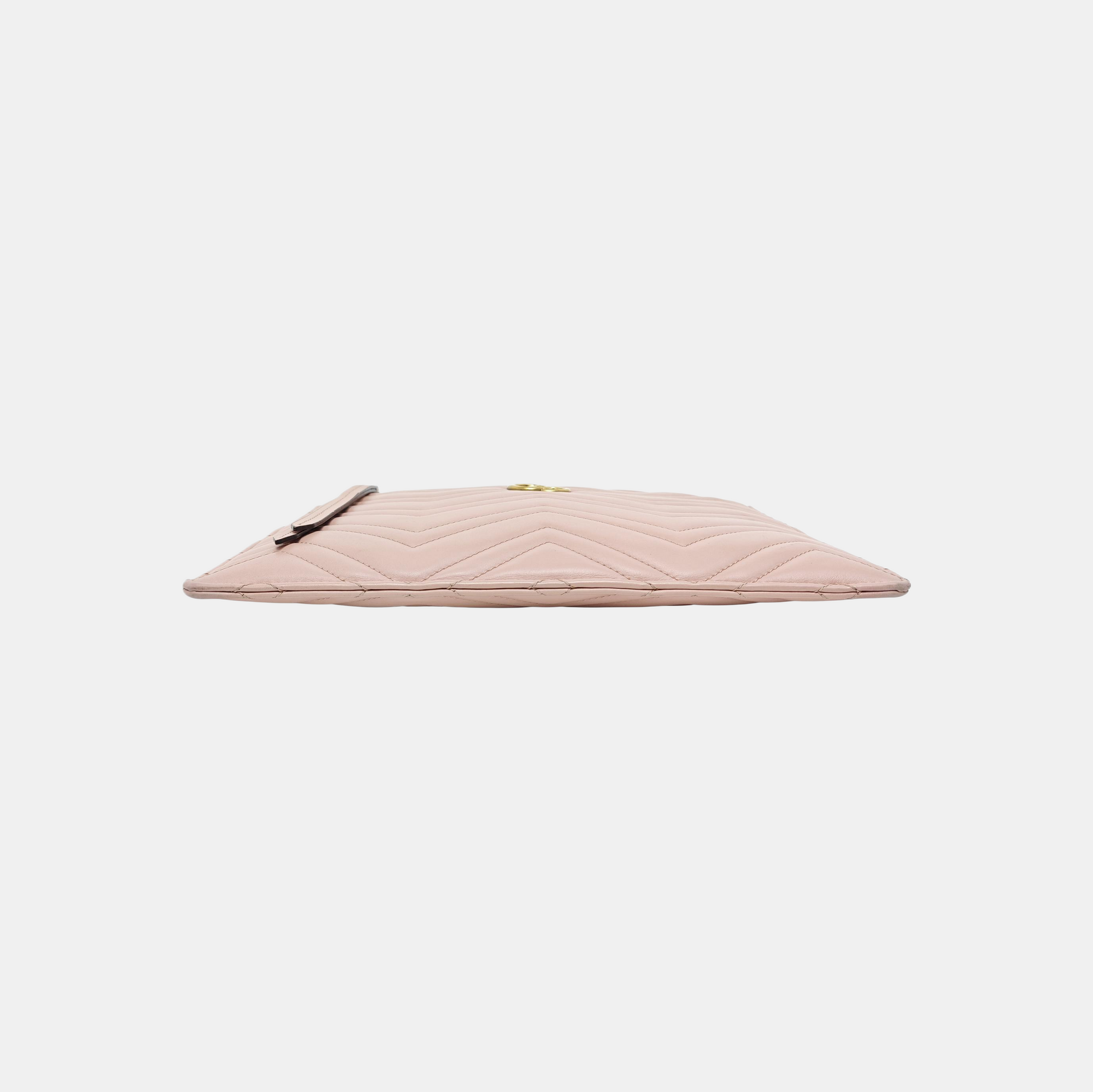 GG Marmont Large Quilted Calfskin Pink
