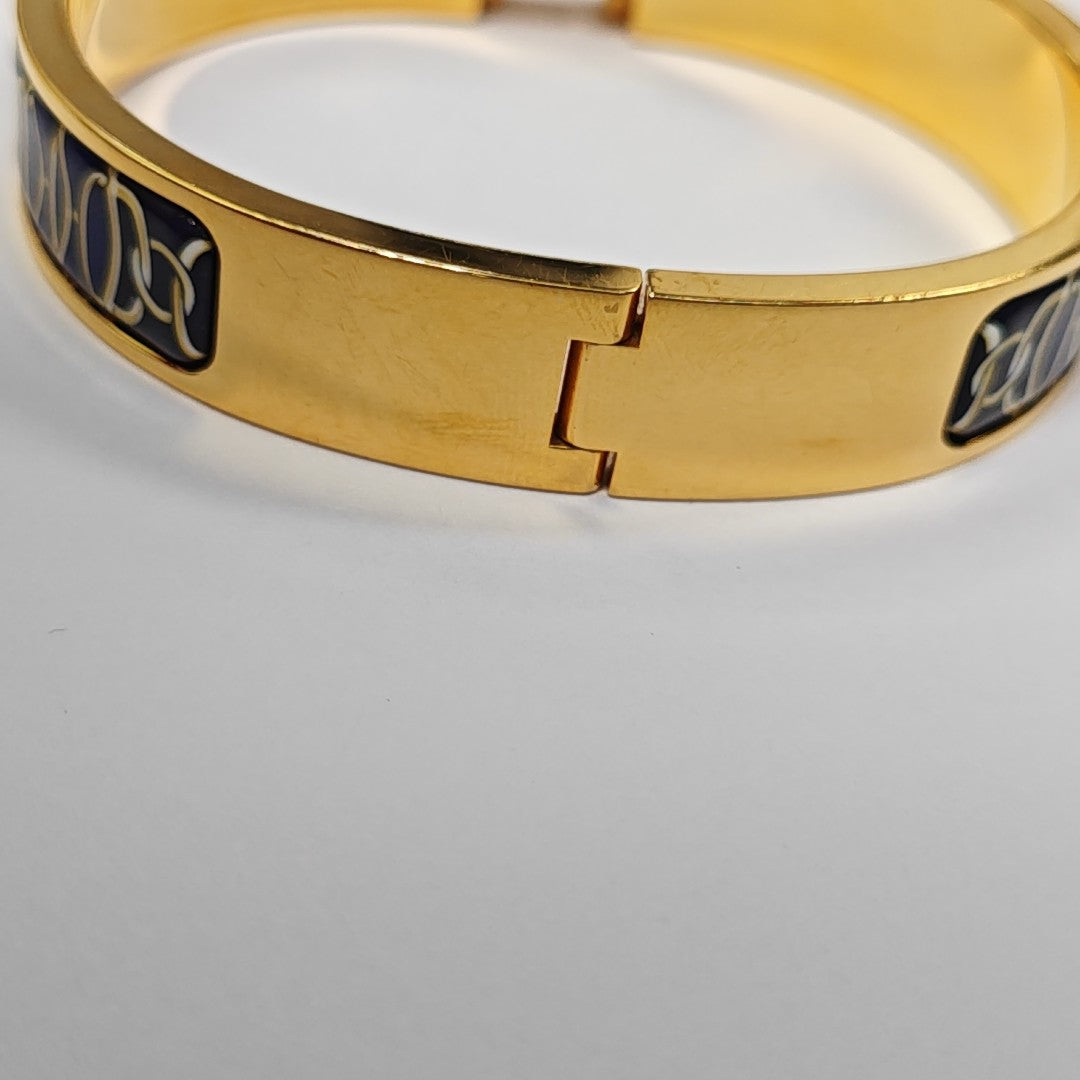 Clic H Metal Gold Bangle