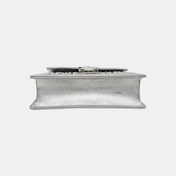 Miu Confidential Quilted Lambskin Silver