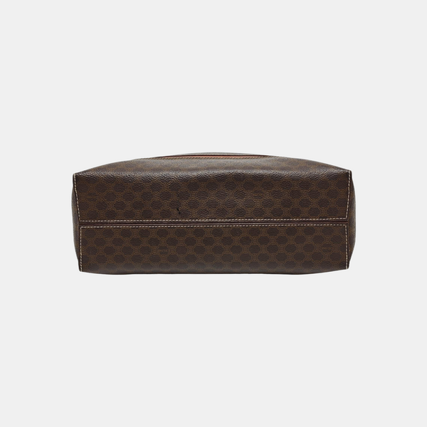 Coated Canvas Tote Bag Brown