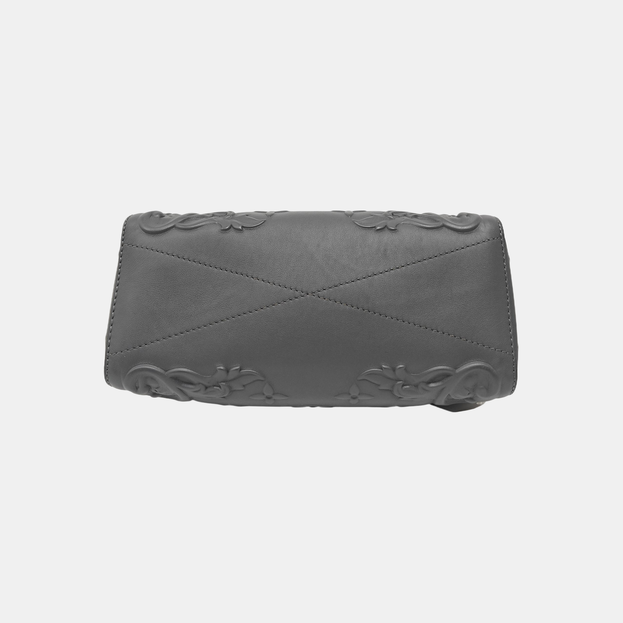 KEEPALL GM Monogram Calfskin Gray