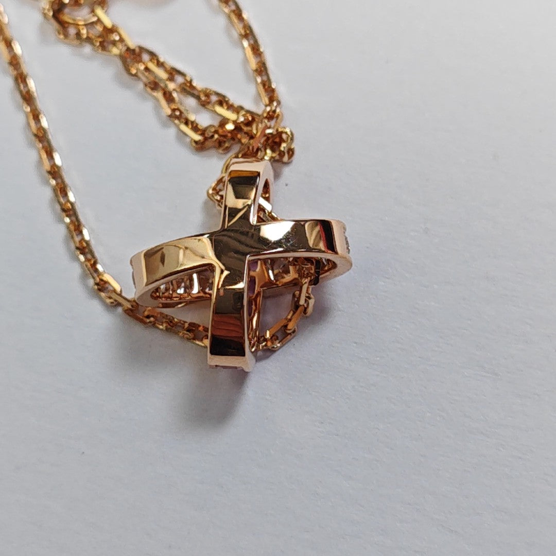 Jeux De Liens 18k Rose Gold Necklace