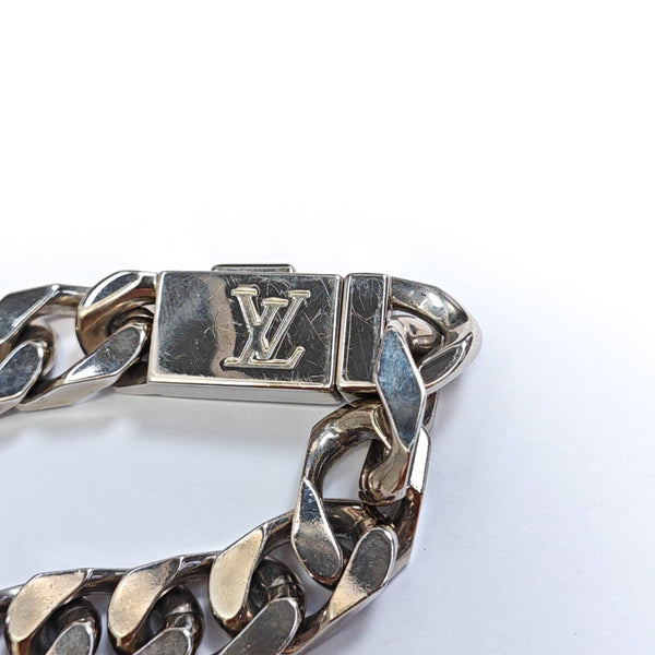 Monogram Metal Silver Bracelet