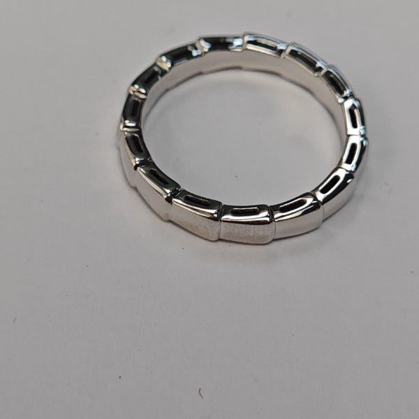 SERPENTI 18k White Gold Silver Ring EU 57