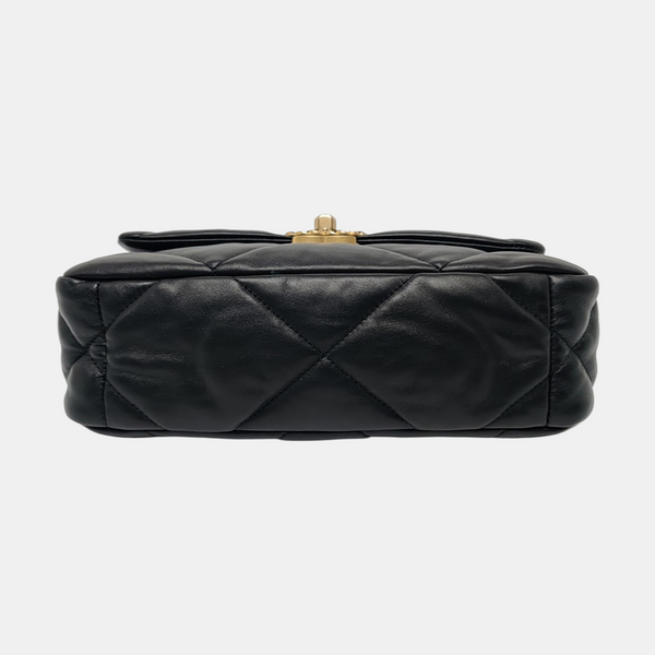 CHANEL 19 Small Quilted Lambskin Black