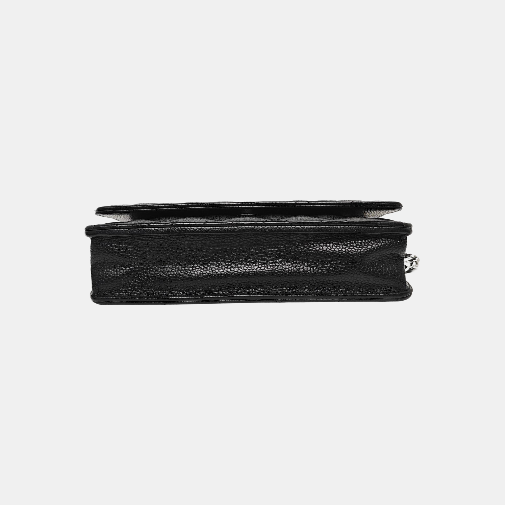 WOC Quilted Grained Calfskin Black
