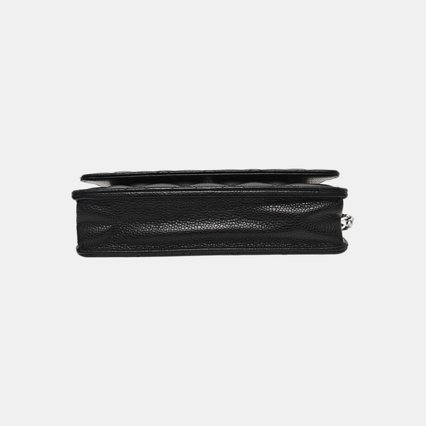 WOC Quilted Grained Calfskin Black