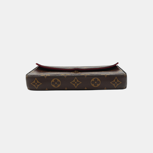 FÉLICIE Monogram Coated Canvas Brown