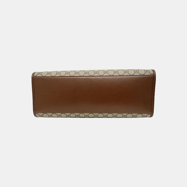 Retro Medium Monogram Coated Canvas Black
