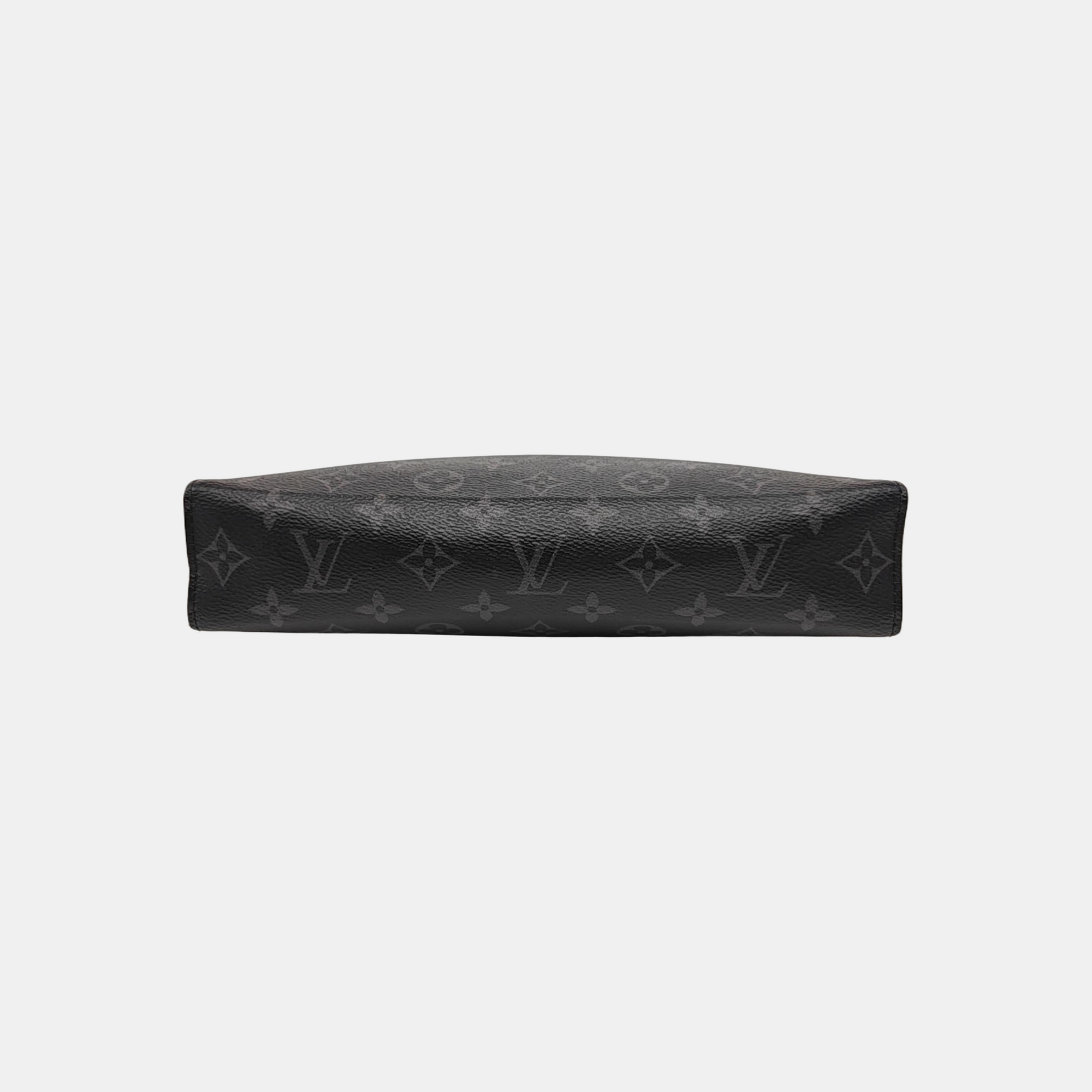 Pochette Voyag MM Monogram Coated Canvas Black