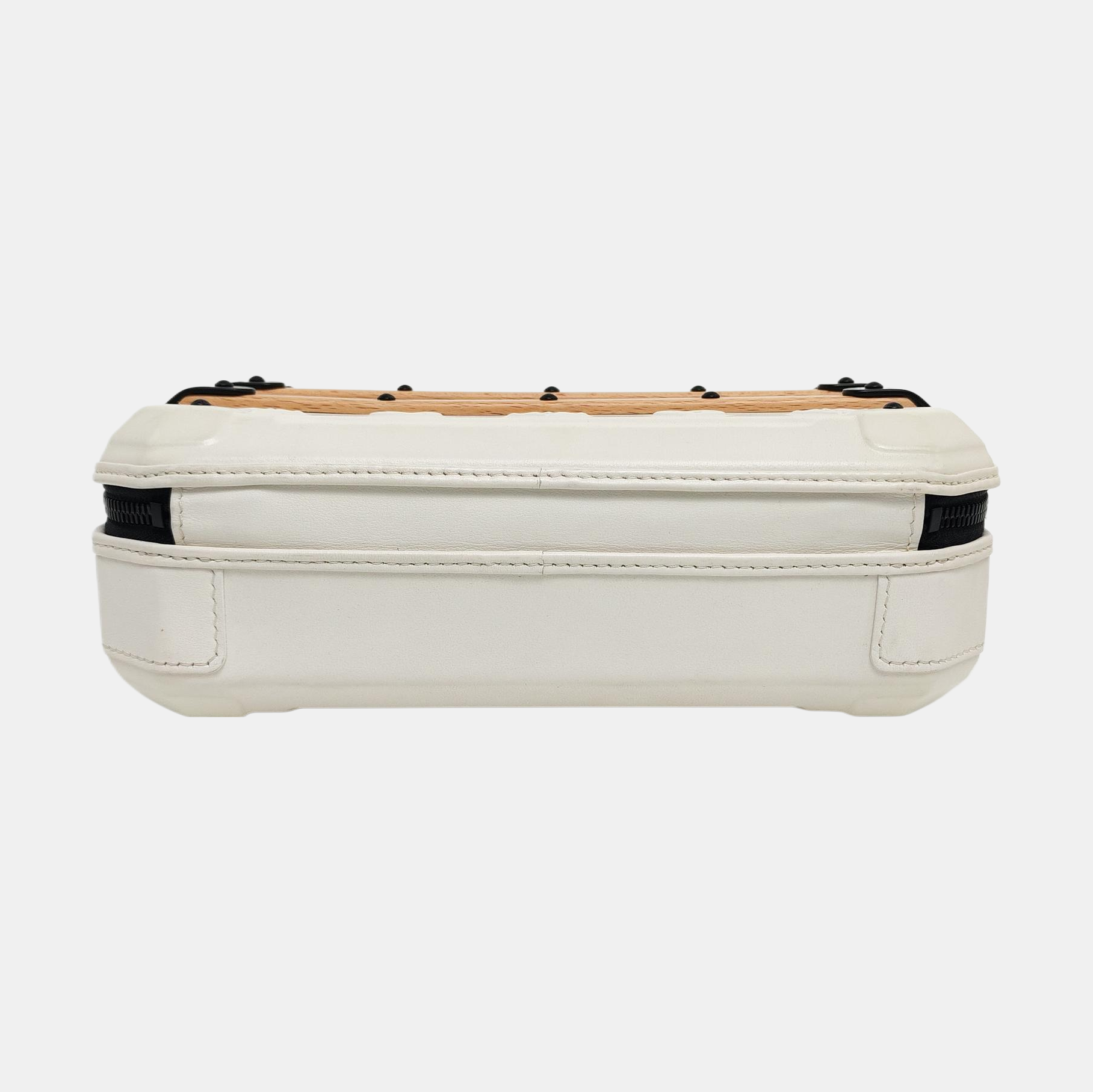 TRUNK Monogram Calfskin White