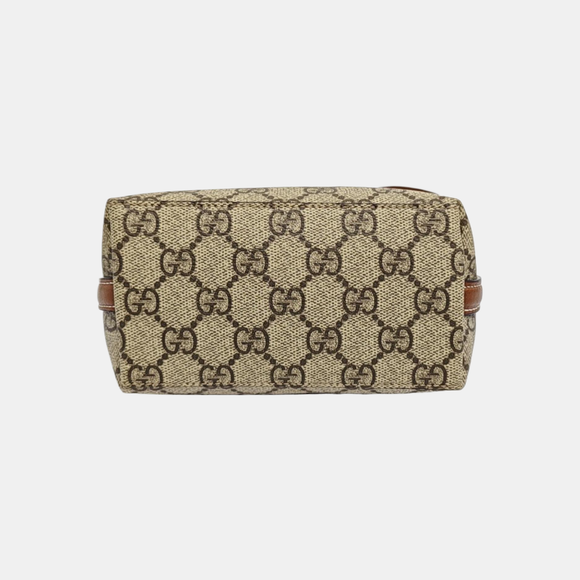GG Emblem Monogram Coated Canvas Brown