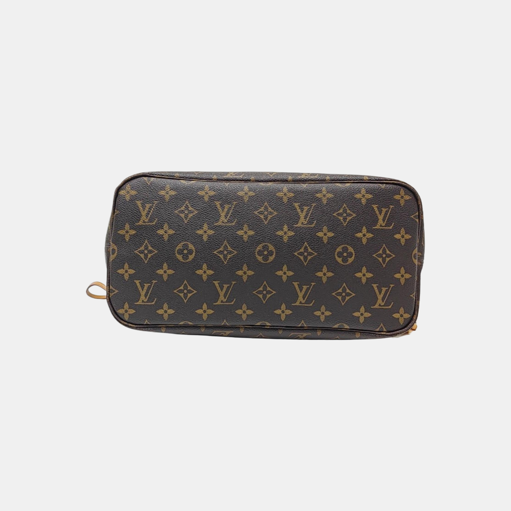 NEVERFULL MM Monogram Coated Canvas Brown