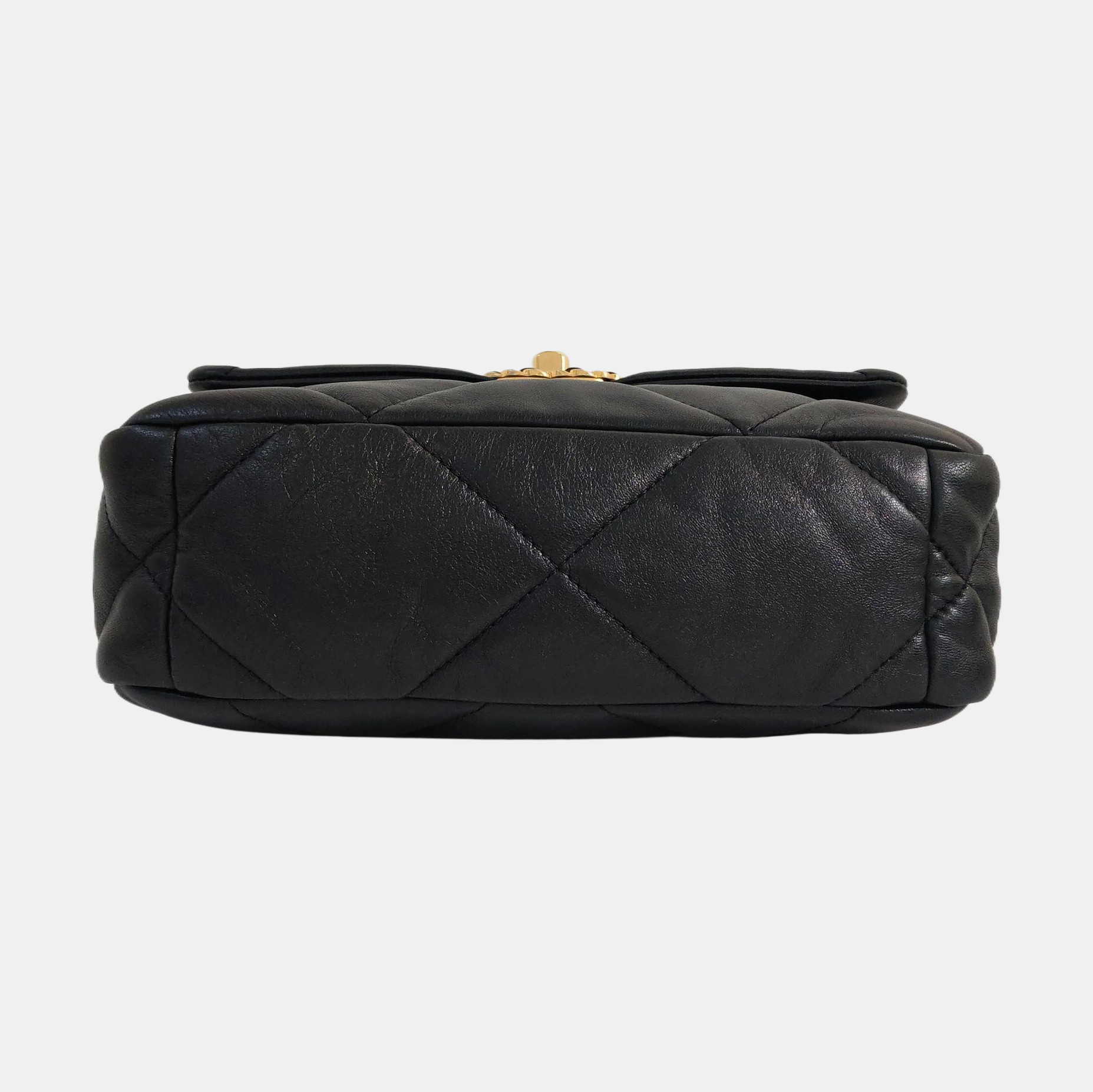 CHANEL 19 Small Quilted Lambskin Black