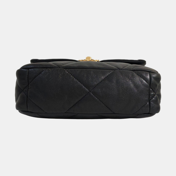 CHANEL 19 Small Quilted Lambskin Black